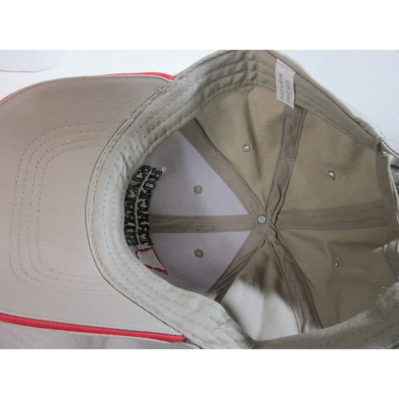 Tractor Supply Since 1938 Baseball Cap Tan Red Farm Strap Buckle Back NWOT - Picture 6 of 6